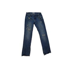 Aeropostale Jeans Distressed, Ripped,  Bowery Slim Straight  Size 32/34